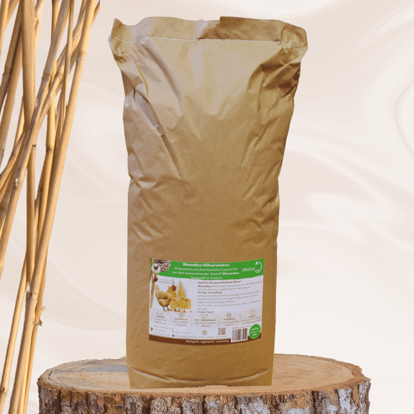 Nistplatz - Hühnereinstreu 15 kg - Maliwi Shop