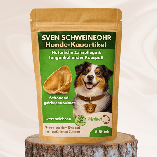 Sven Schweineohr – Proteinreich & kräftiger Kauspaß – 5 Stk. - Maliwi Shop