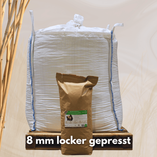 Feldbett - Miscanthus Pferdeeinstreu 8 mm 500 kg BigBag - Maliwi Shop