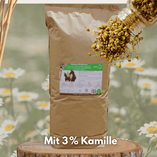 Feldbett – Miscanthus Kamille - Einstreu Sackware 8 mm - Maliwi Shop