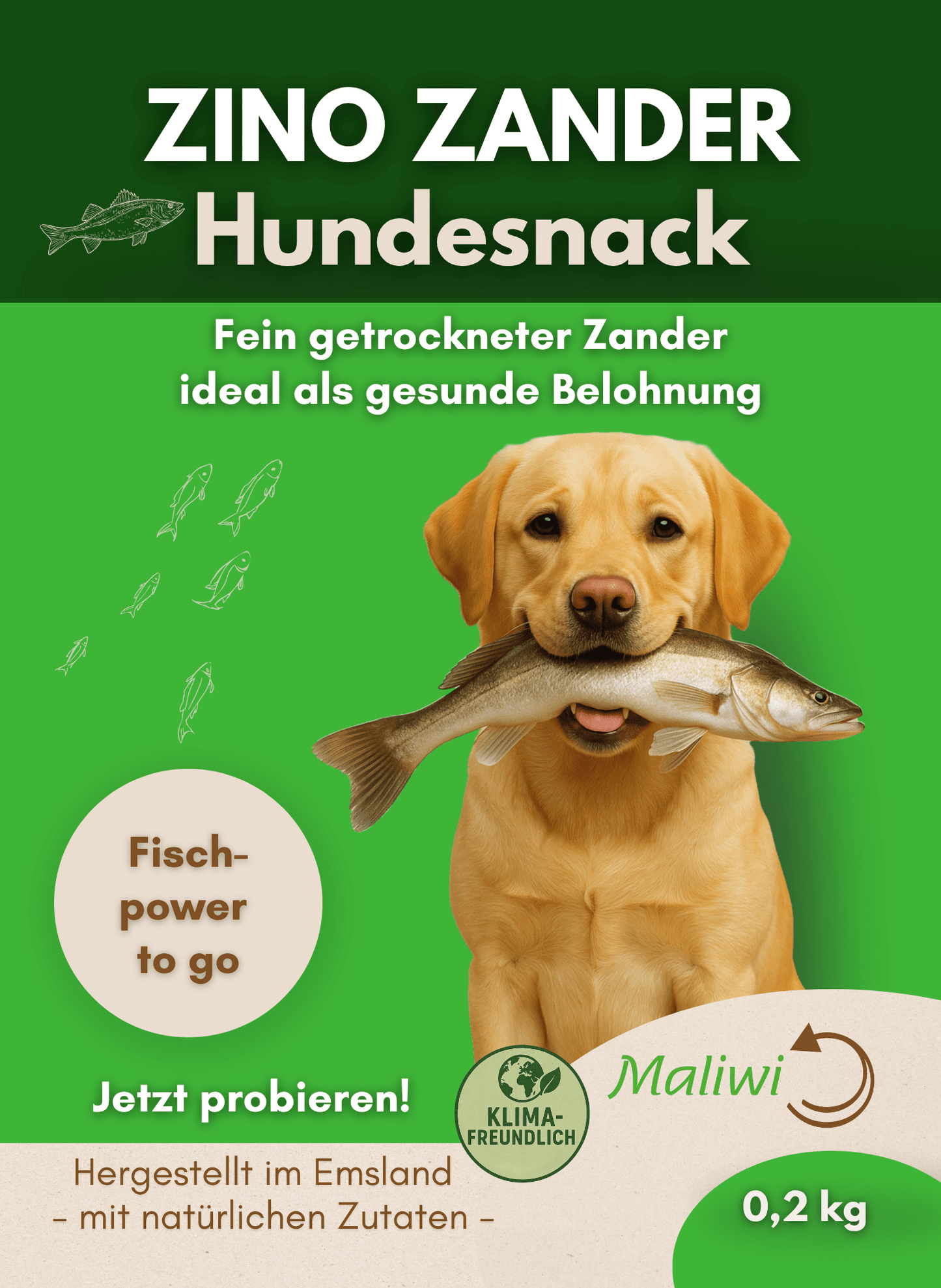 Zino Zander - der gesunde Fischsnack 0,2 kg - Maliwi Shop