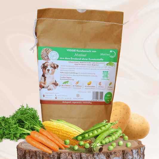 Veggie Columbus Hundesnack mit Erbsen, Möhren und Kartoffel – vitaminreicher Snack für Hunde