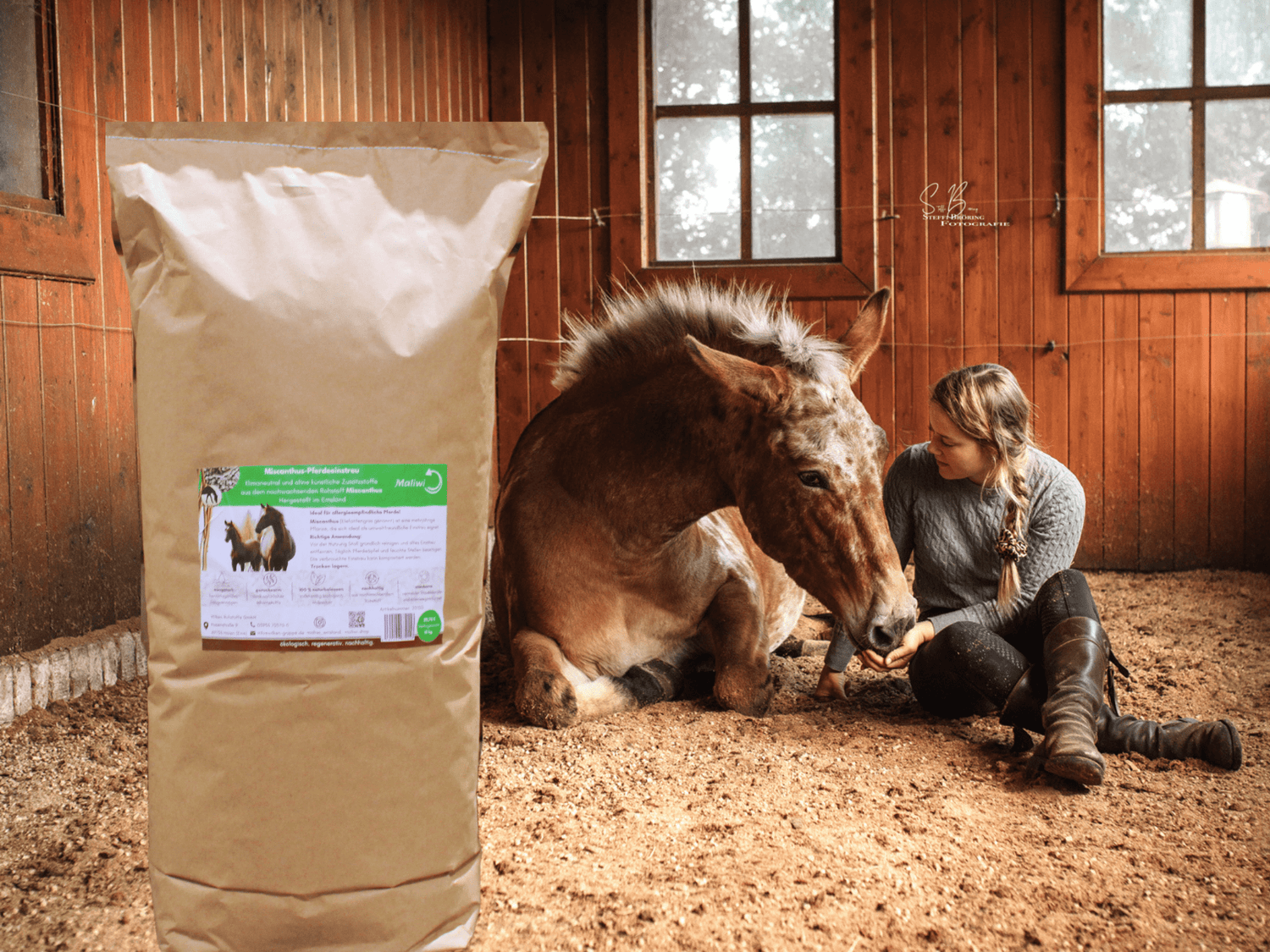 Miscanthus-Einstreu für dein Pferd - Maliwi Shop