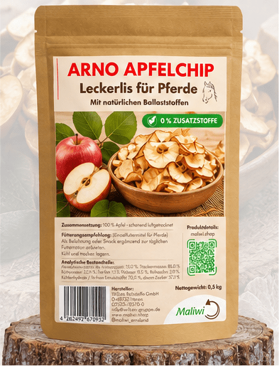 Arno Apfelchip - Fruchtig & Natürlich I Pferdeleckerli 0,5 kg - Maliwi Shop