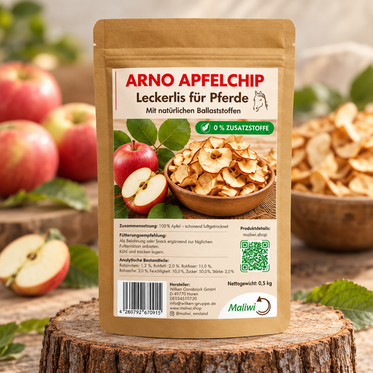 Arno Apfelchip - Fruchtig & Natürlich I Pferdeleckerli 0,5 kg - Maliwi Shop