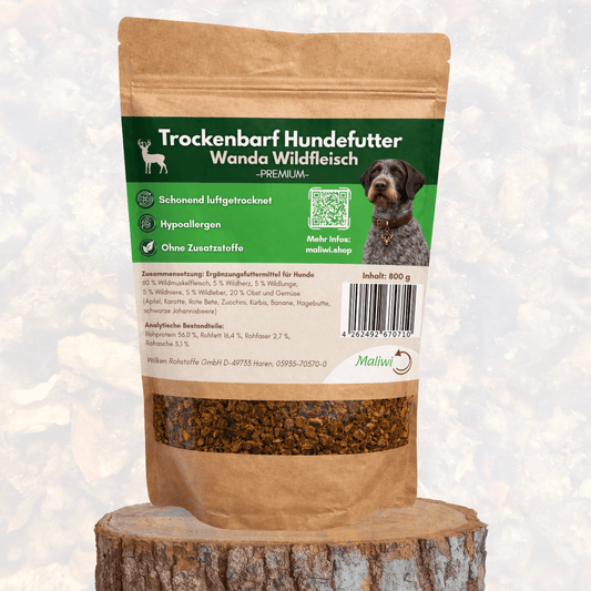 Wanda Wildfleisch - Premium BARF Hundefutter I 800 g - Maliwi Shop