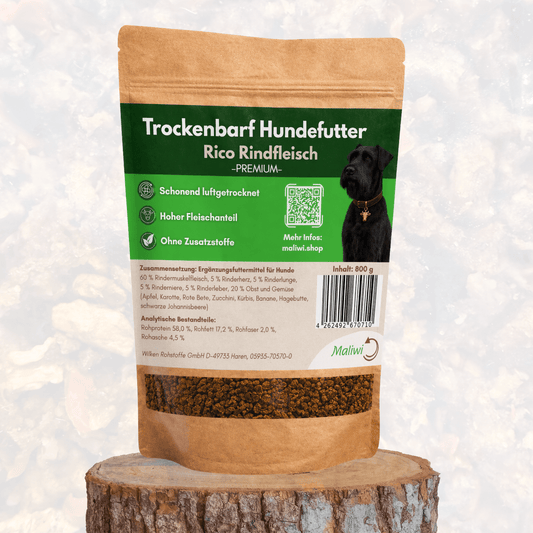 Rico Rindfleisch - Premium BARF Hundefutter I 800 g (Kopie) - Maliwi Shop