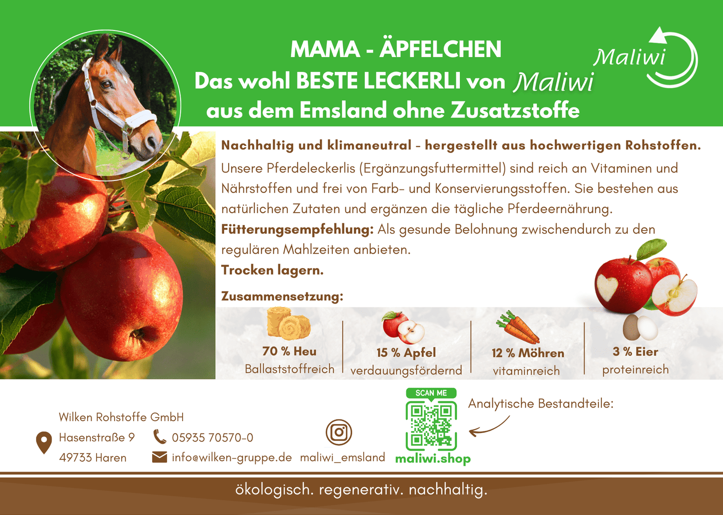 Mama-Äpfelchen für dein Pferd 1 kg