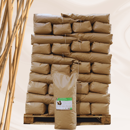 Feldbett Pferdeeinstreu staubarm und geruchsbindend – 990 kg Palette für Pferdeboxen