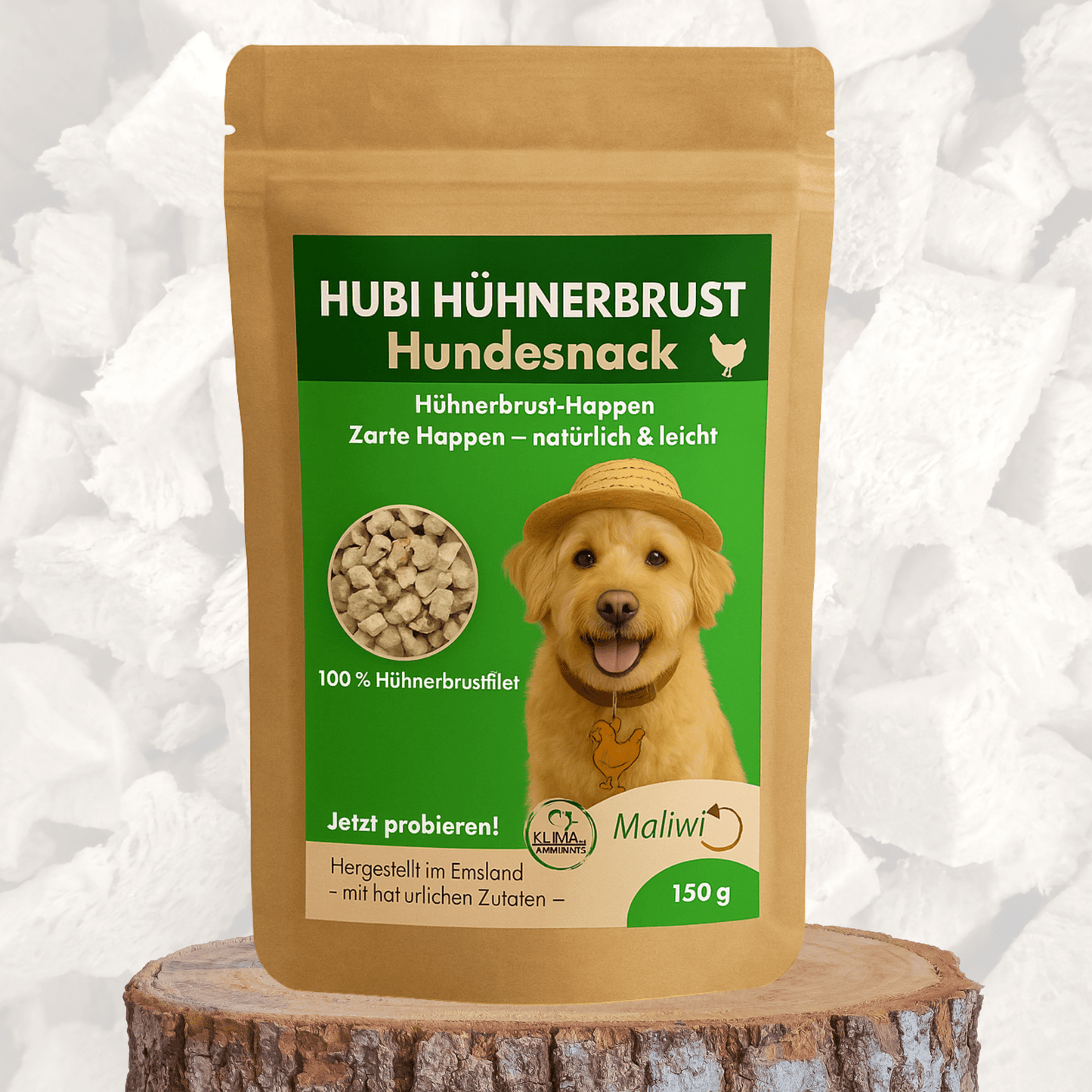Hubi Hühnerbrust Happen 150 g - Maliwi Shop